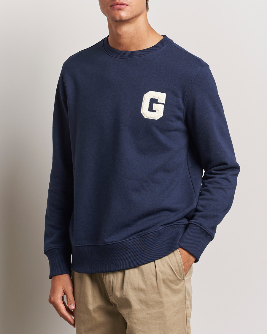 Men | Sweatshirts | GANT | G Graphic Sweatshirt Classic Blue