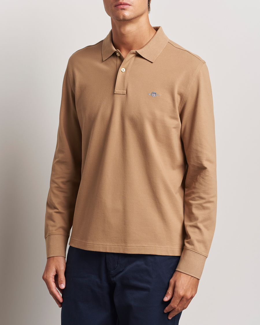 Men |  | GANT | Regular Shield Pique Polo Warm Khaki