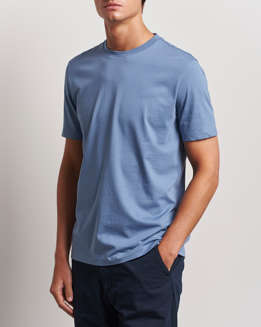Men |  | BOSS BLACK | Thompson T-Shirt Open Blue