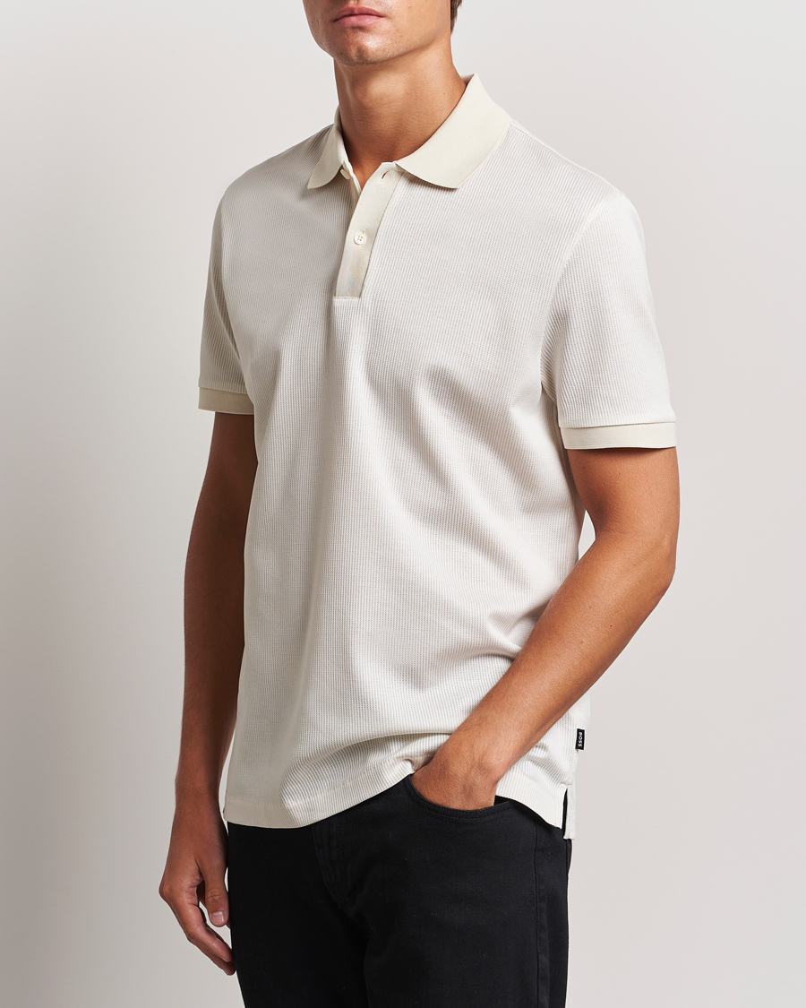 Men | Polo Shirts | BOSS BLACK | Parlay Polo Open White