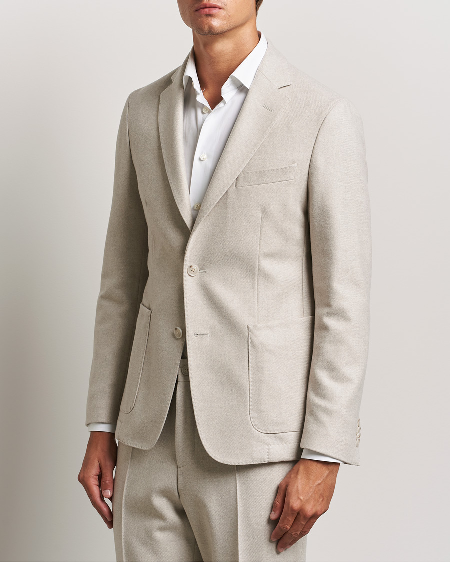 Men | Wool Blazers | BOSS BLACK | Hanry Wool Patch Pocket Blazer Open White