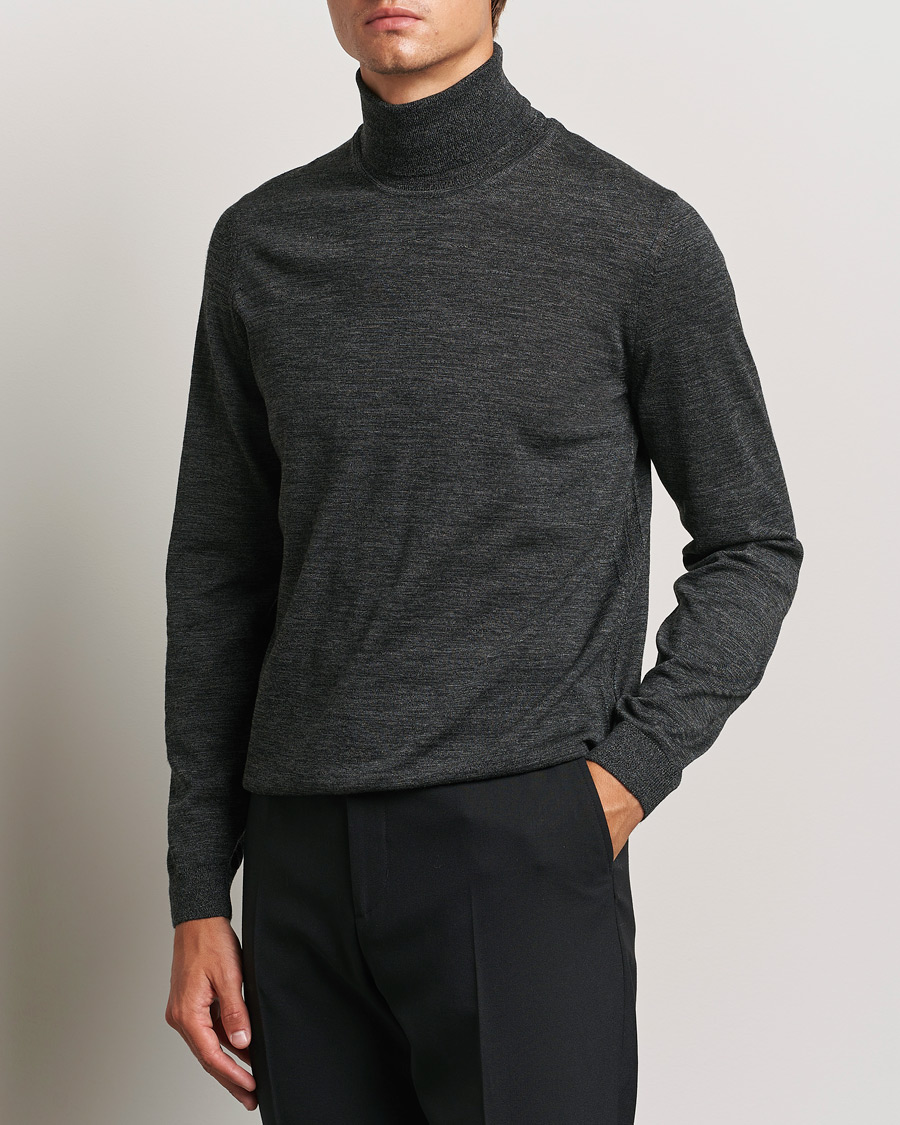 Men | Business & Beyond - Formal | BOSS BLACK | Musso Merino Knitted Polo Black