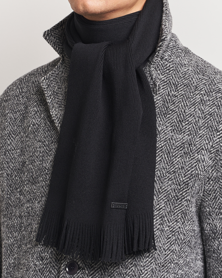 Men |  | BOSS BLACK | Albas Wool Scarf Black