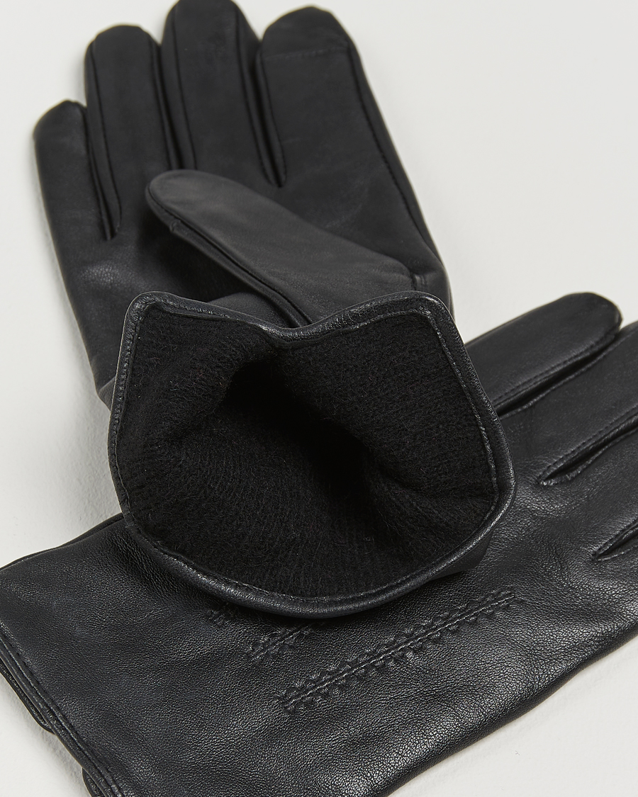 Men |  | BOSS BLACK | Hainz Leather Gloves Black