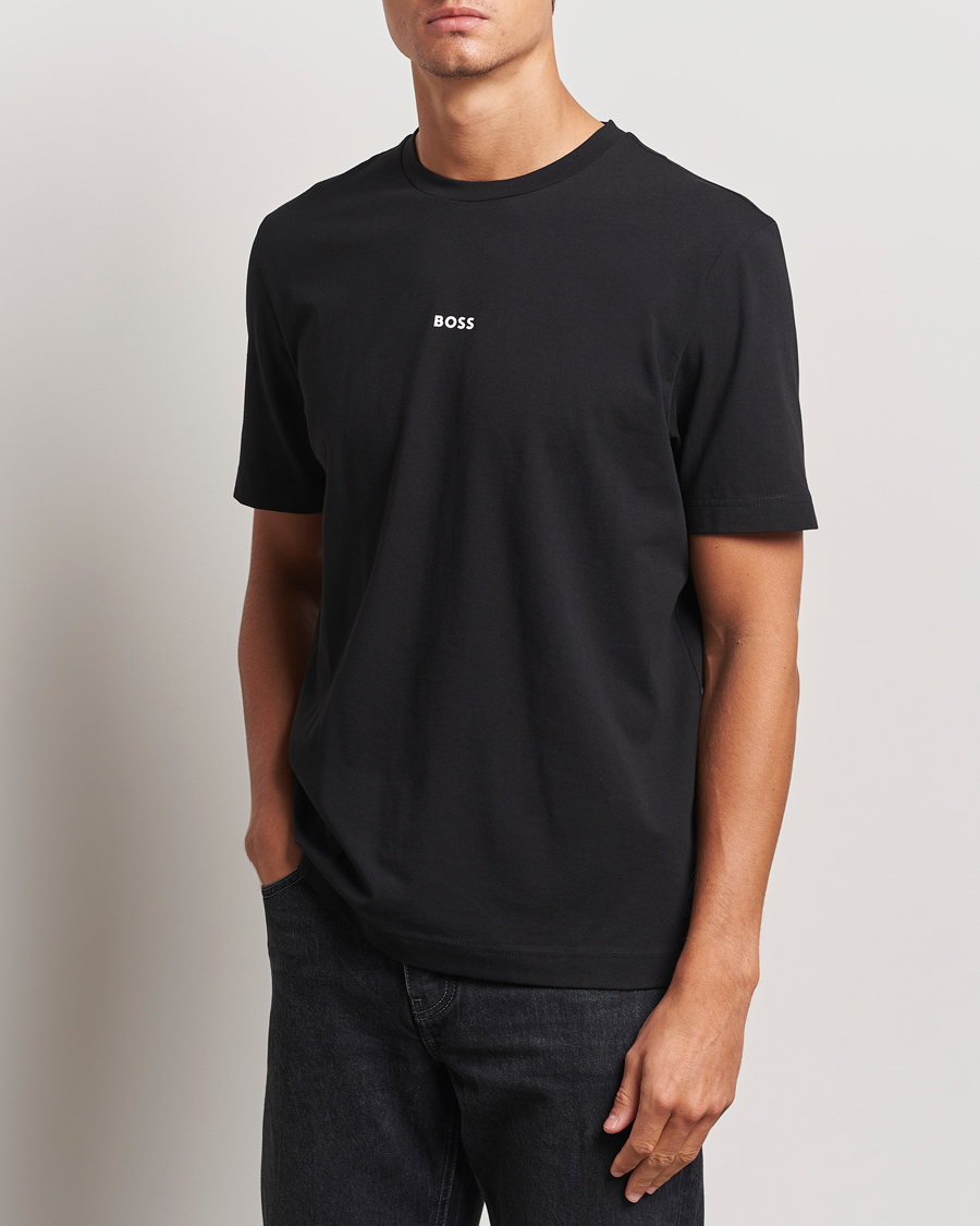 Men |  | BOSS ORANGE | Tchup Logo Crew Neck T-Shirt Black