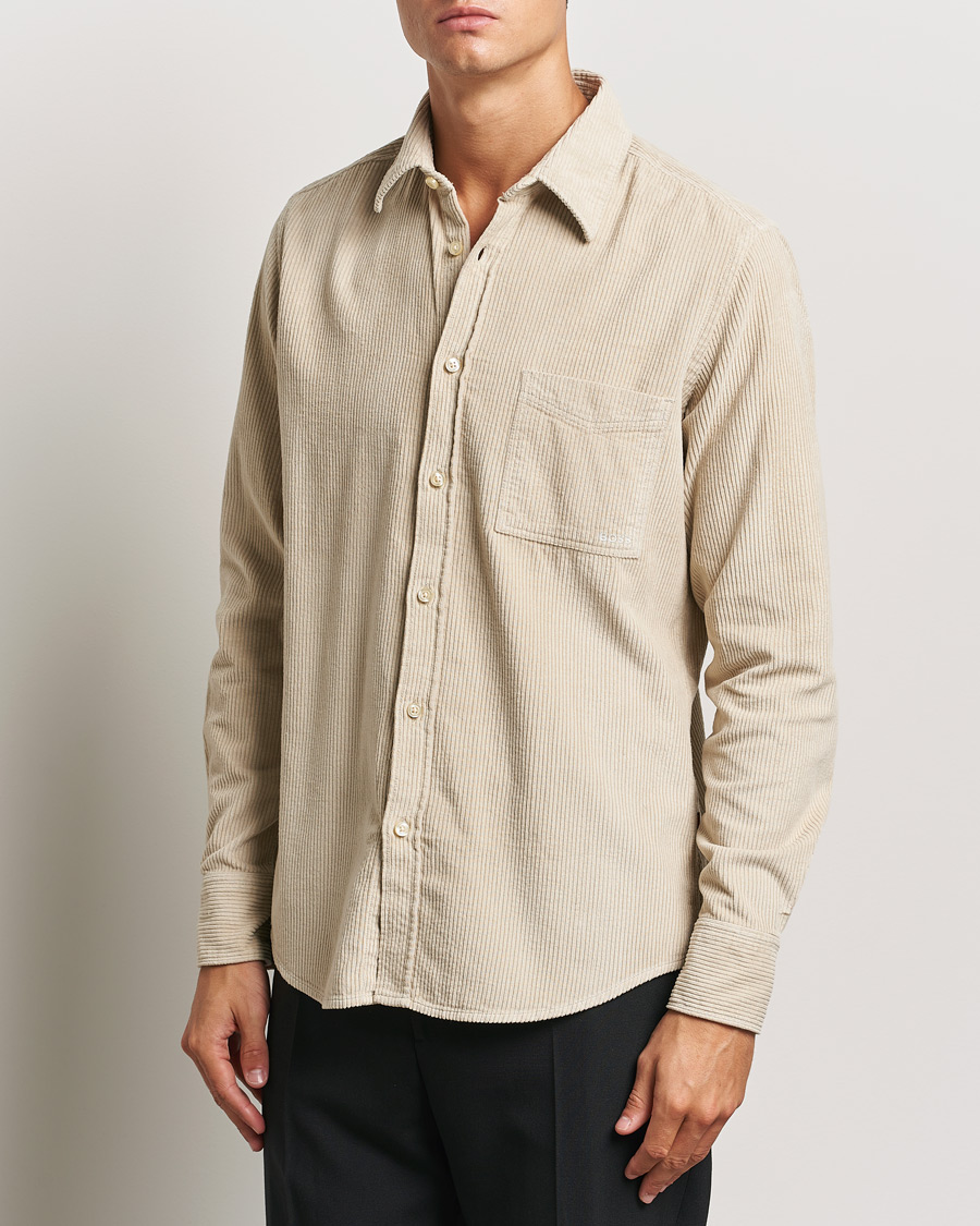 Men |  | BOSS ORANGE | Relegant Corduroy Shirt Light Beige