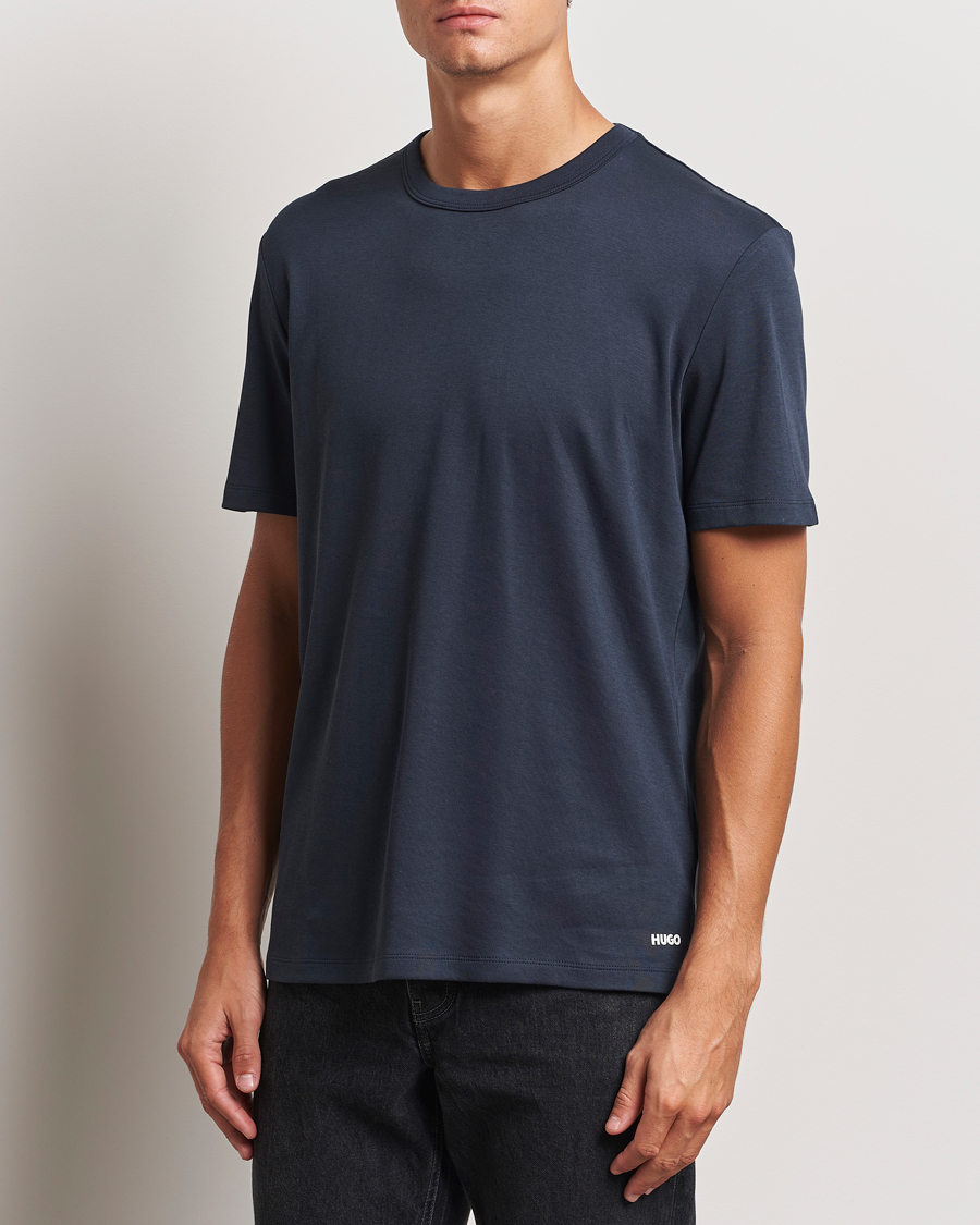 Men |  | HUGO | Dozy Crew Neck T-Shirt Dark Blue