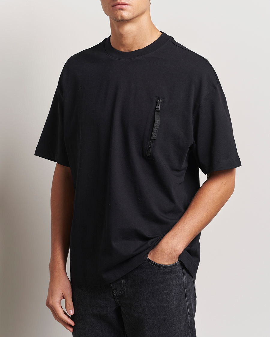 Men |  | HUGO | Dibtechti Crew Neck T-Shirt Black