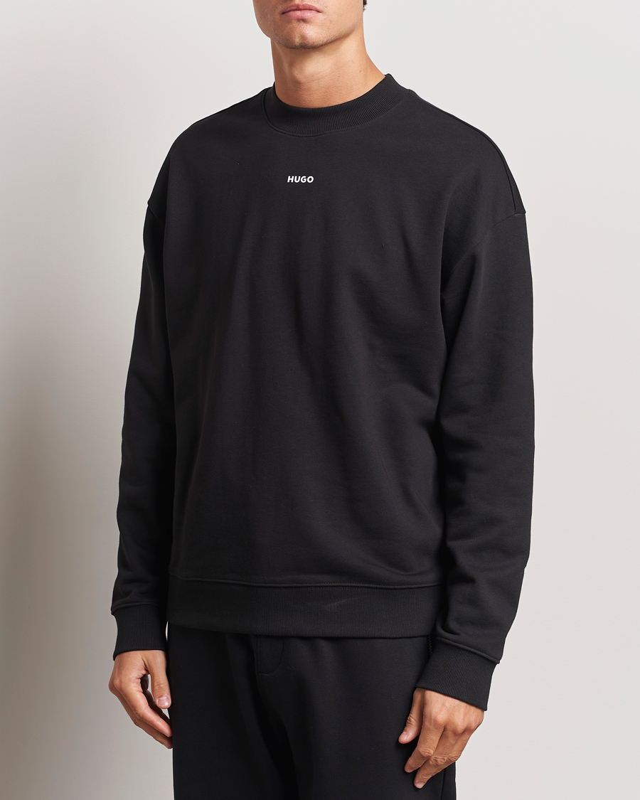 Men |  | HUGO | Dapo Crew Neck Sweatshirt Black