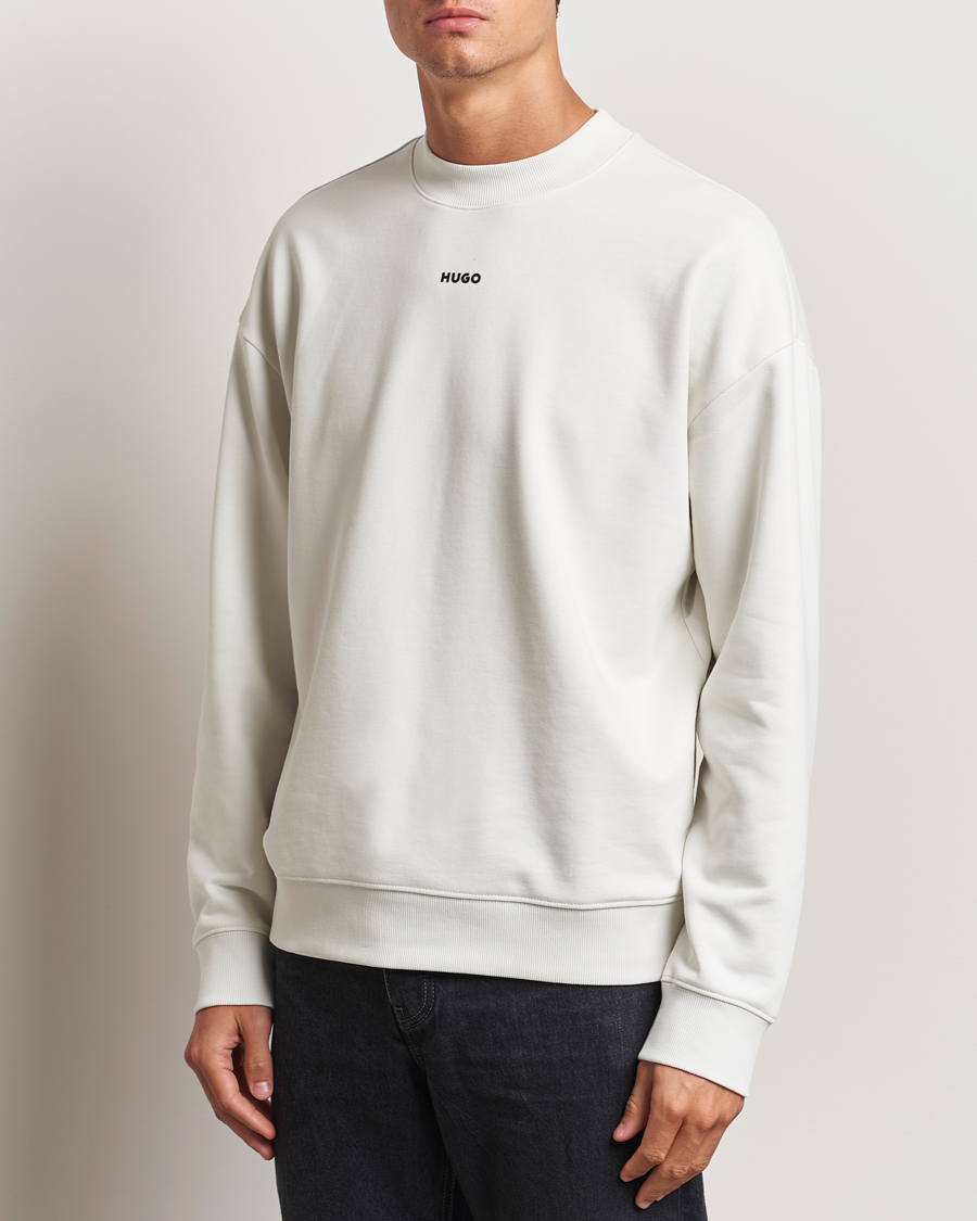 Men |  | HUGO | Dapo Crew Neck Sweatshirt Off White