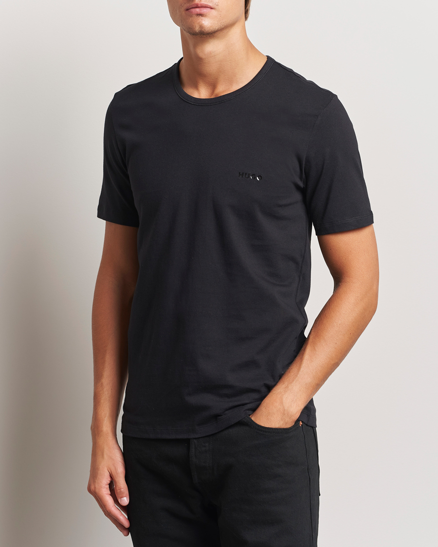 Men |  | HUGO | 3-Pack Crew Neck T-Shirt Black