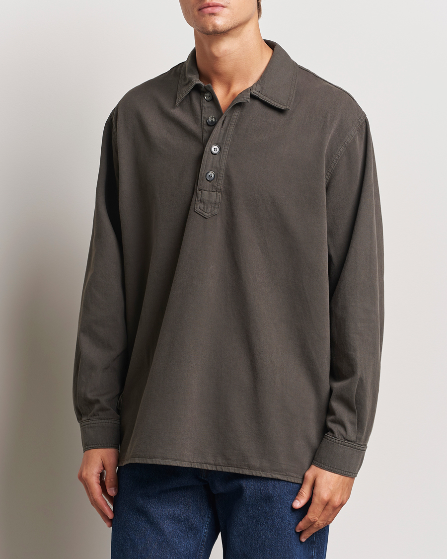 Men |  | Jeanerica | Lala Popover Shirt Warm Grey