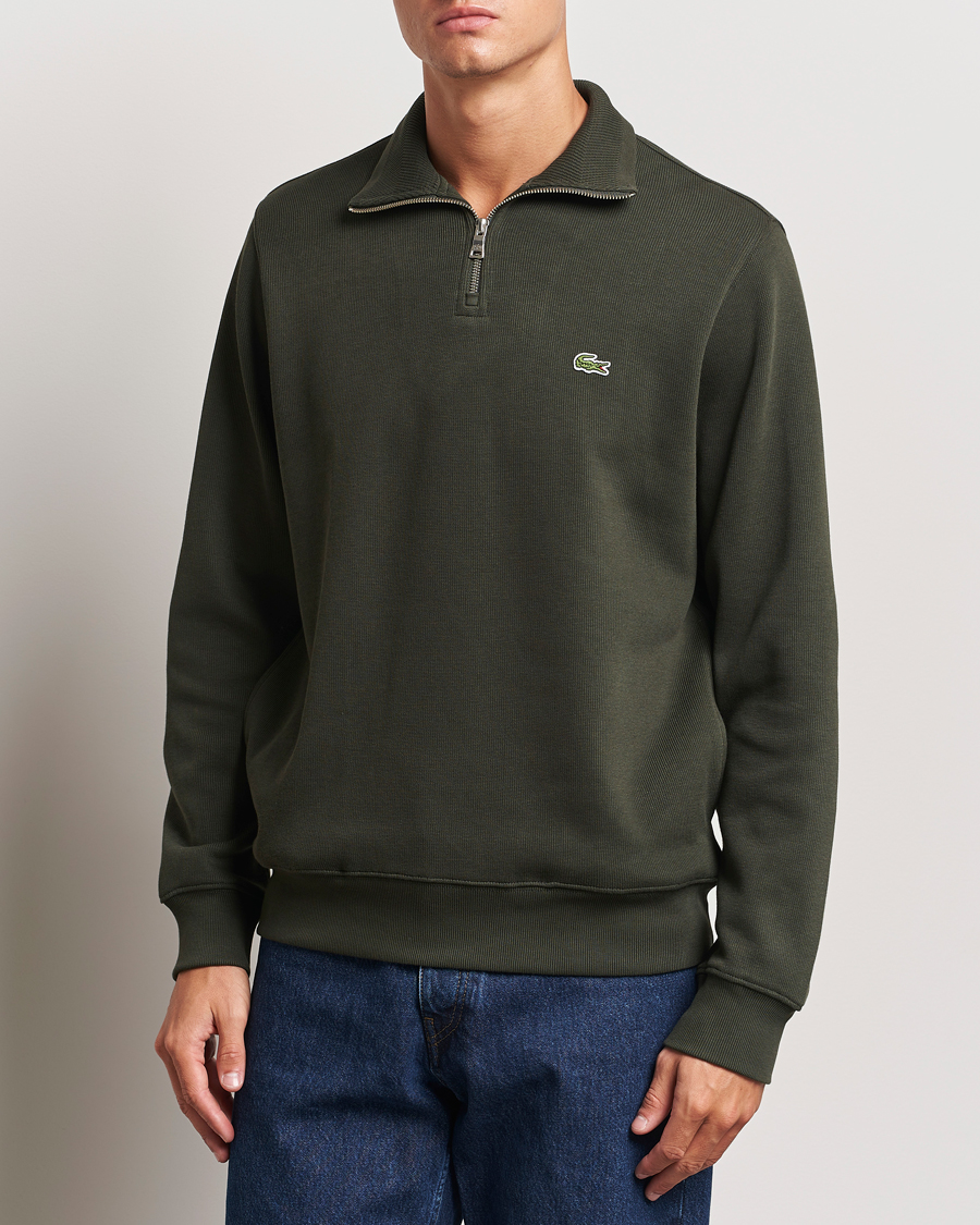 Men |  | Lacoste | Rib Interlock Half Zip Sapwood