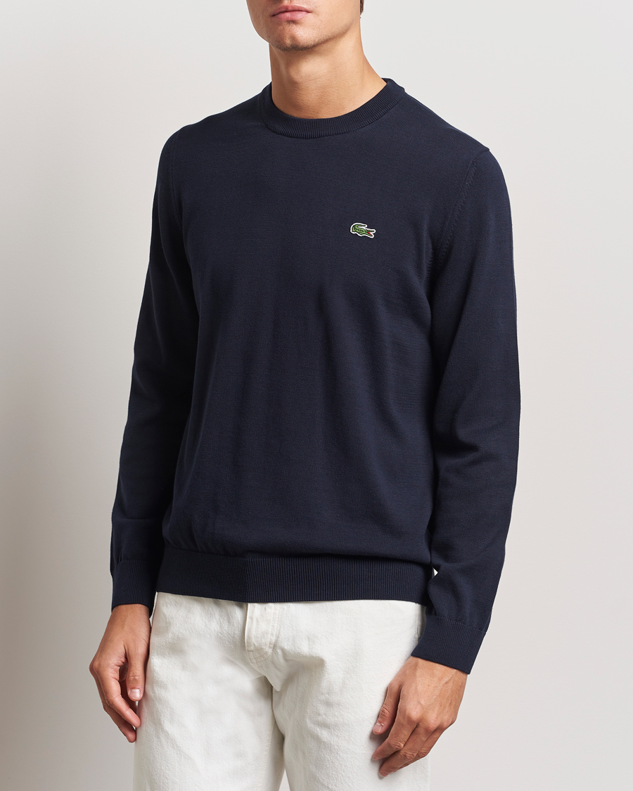 Lacoste L!ve Men's Navy outlet Wool Blend Sweater 4/M