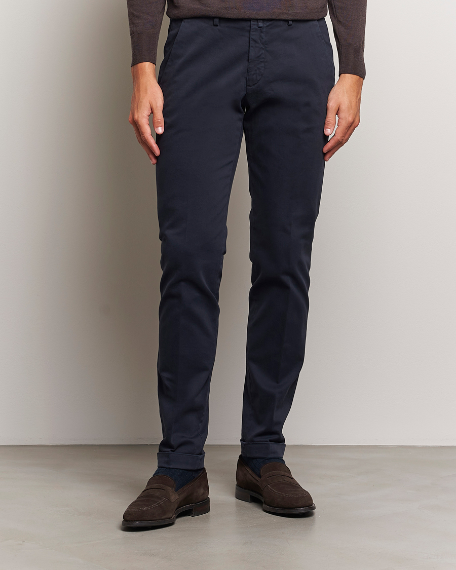 Men |  | Briglia 1949 | Slim Fit Cotton Stretch Chino Navy