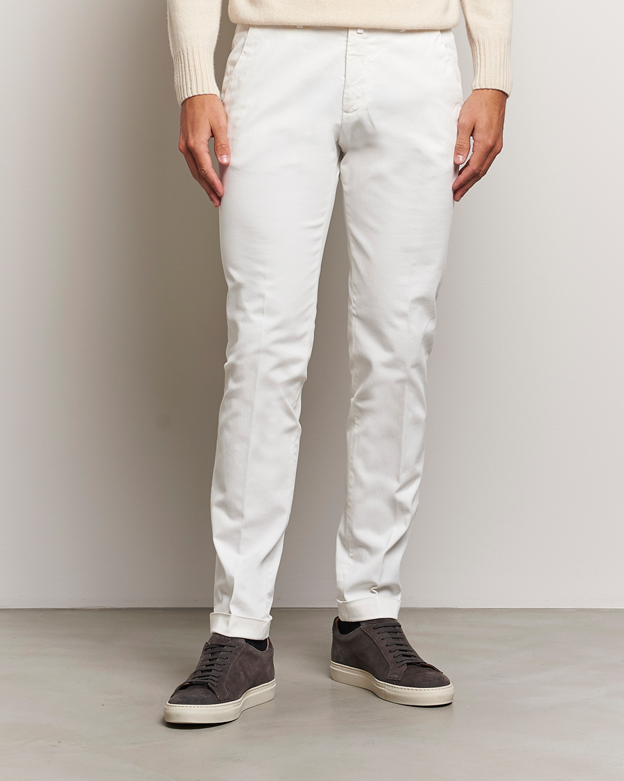 Men |  | Briglia 1949 | Slim Fit Cotton Stretch Chino Off White