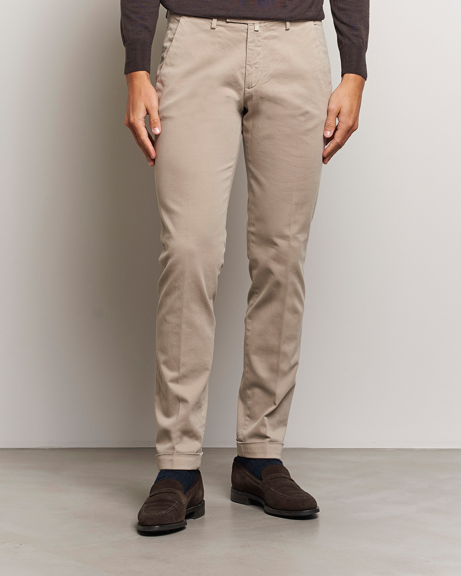 Men |  | Briglia 1949 | Slim Fit Cotton Stretch Chino Beige