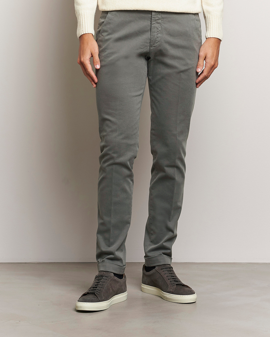 Men |  | Briglia 1949 | Slim Fit Cotton Stretch Chino Grey