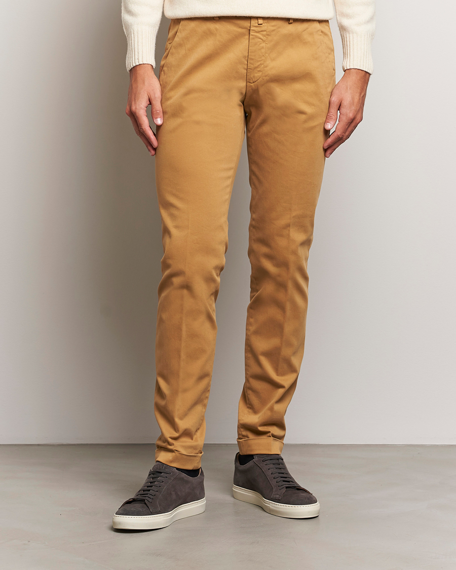 Men |  | Briglia 1949 | Slim Fit Cotton Stretch Chino Camel