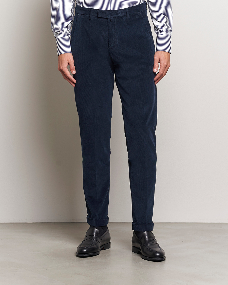 Men |  | Briglia 1949 | Slim Fit Corduroy Trousers Navy