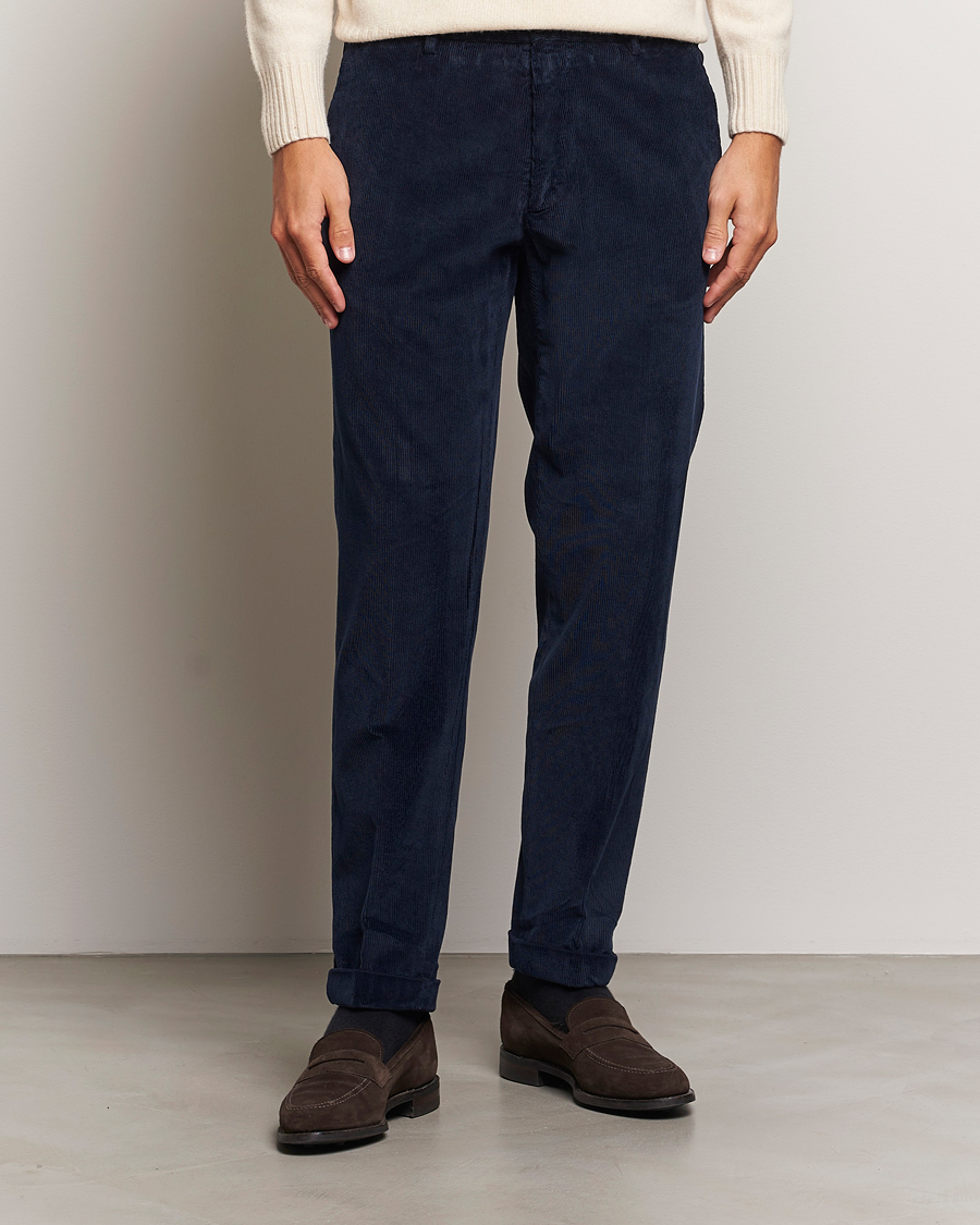 Men |  | Briglia 1949 | Easy Fit Corduroy Trousers Navy