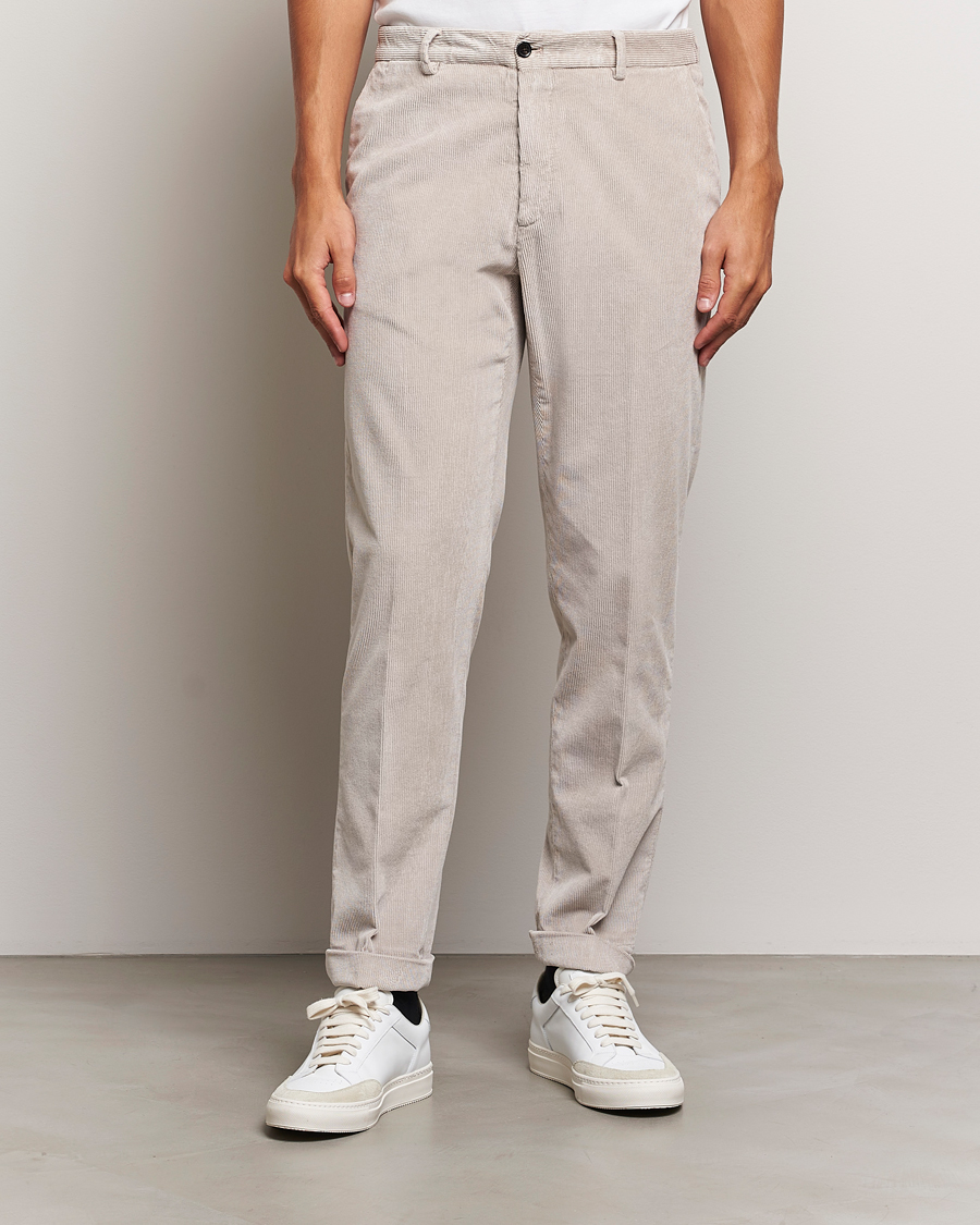 Men |  | Briglia 1949 | Easy Fit Corduroy Trousers Beige