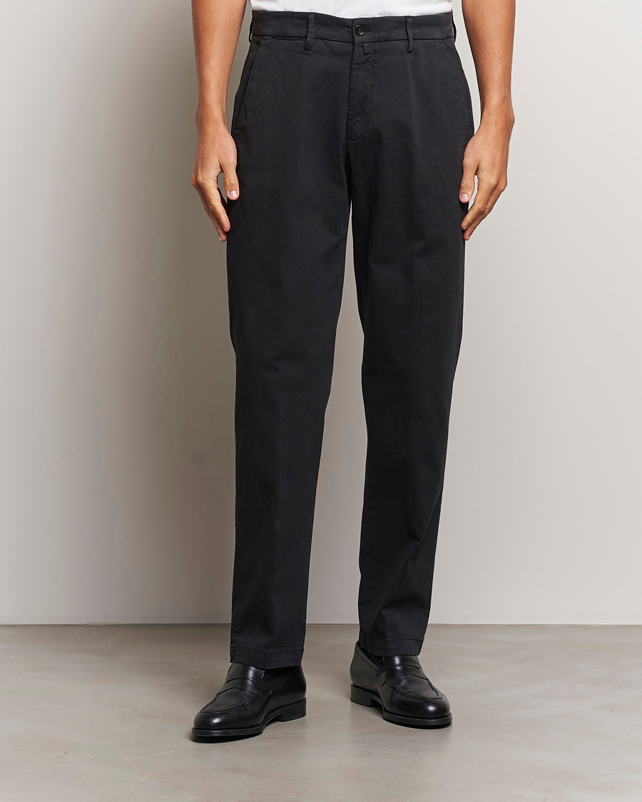 Men | Smart Casual | Briglia 1949 | Soho Tailored Easy Fit Chino Black