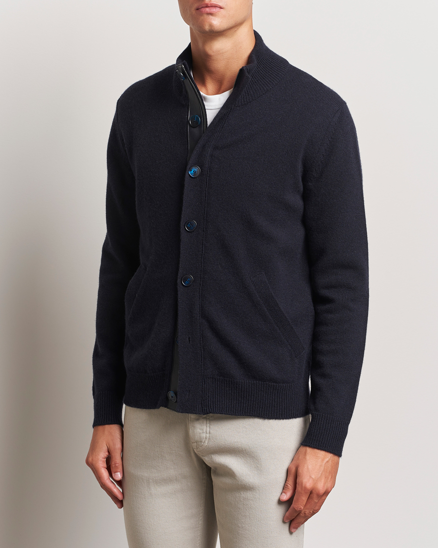 Men | Luxury Classics | Brioni | Cashmere Cardigan Jacket Navy