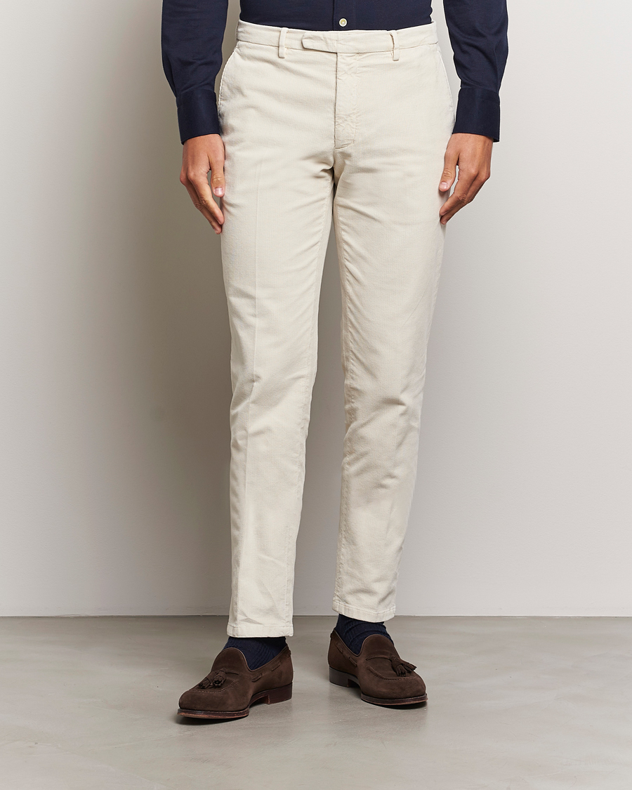 Men |  | Boglioli | Corduroy Trousers Off White