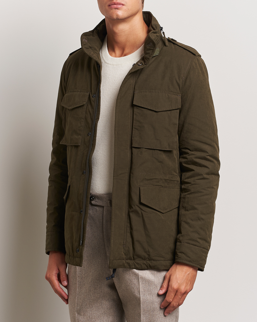 Men | Field Jackets | Aspesi | Cotton Field Jacket Military