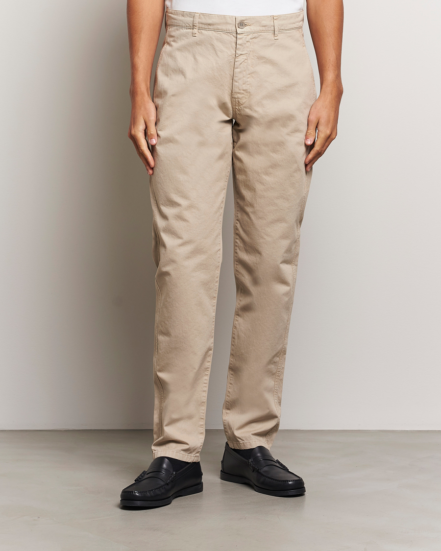 Men |  | Aspesi | Garment Dyed Cotton Pants Beige