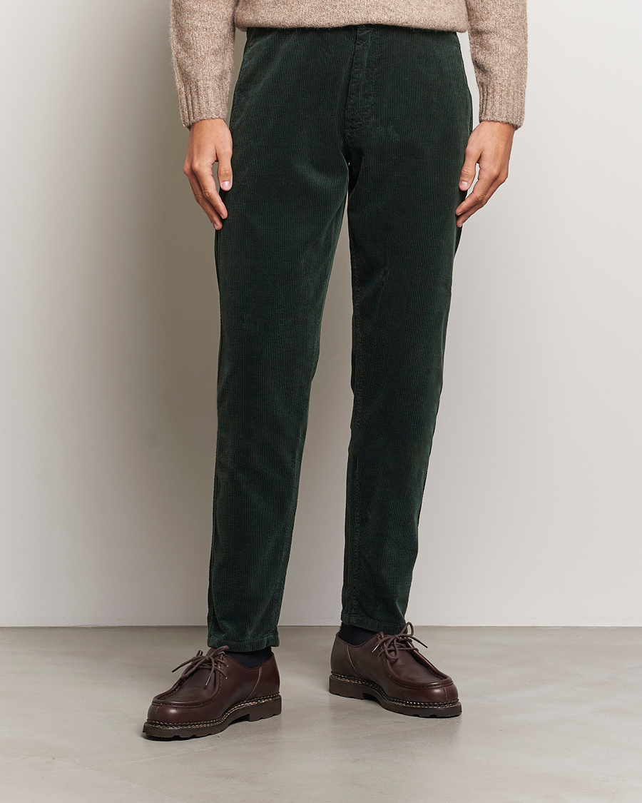 Men |  | Aspesi | Corduroy Pants Dark Green