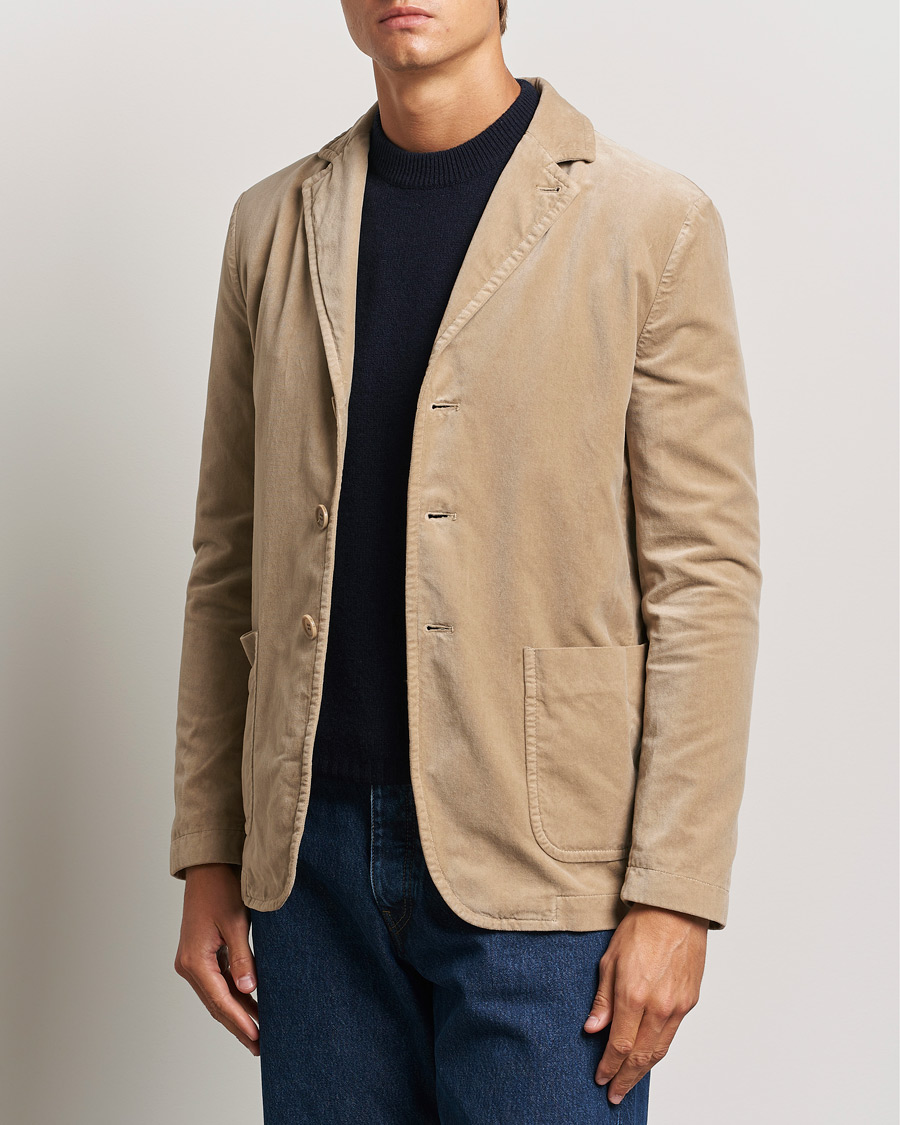 Men |  | Aspesi | Velvet Casual Jacket Beige