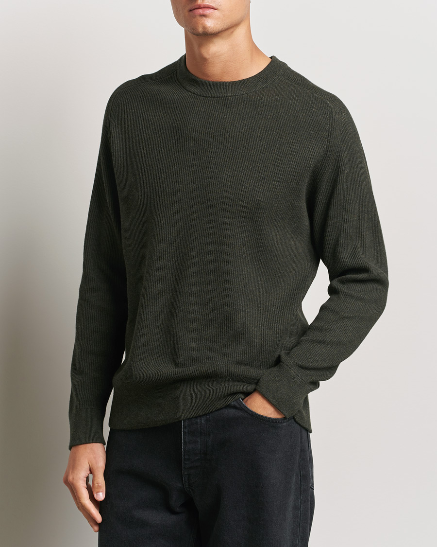 Men |  | NN07 | Kevin Cotton Knitted Sweater Dark Army