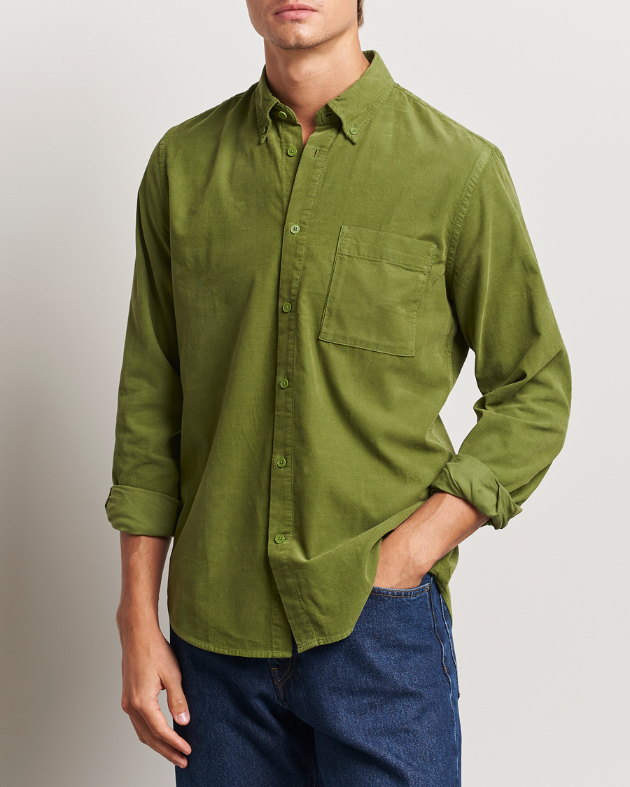 Men |  | NN07 | Arne Baby Cord Shirt Cedar Green