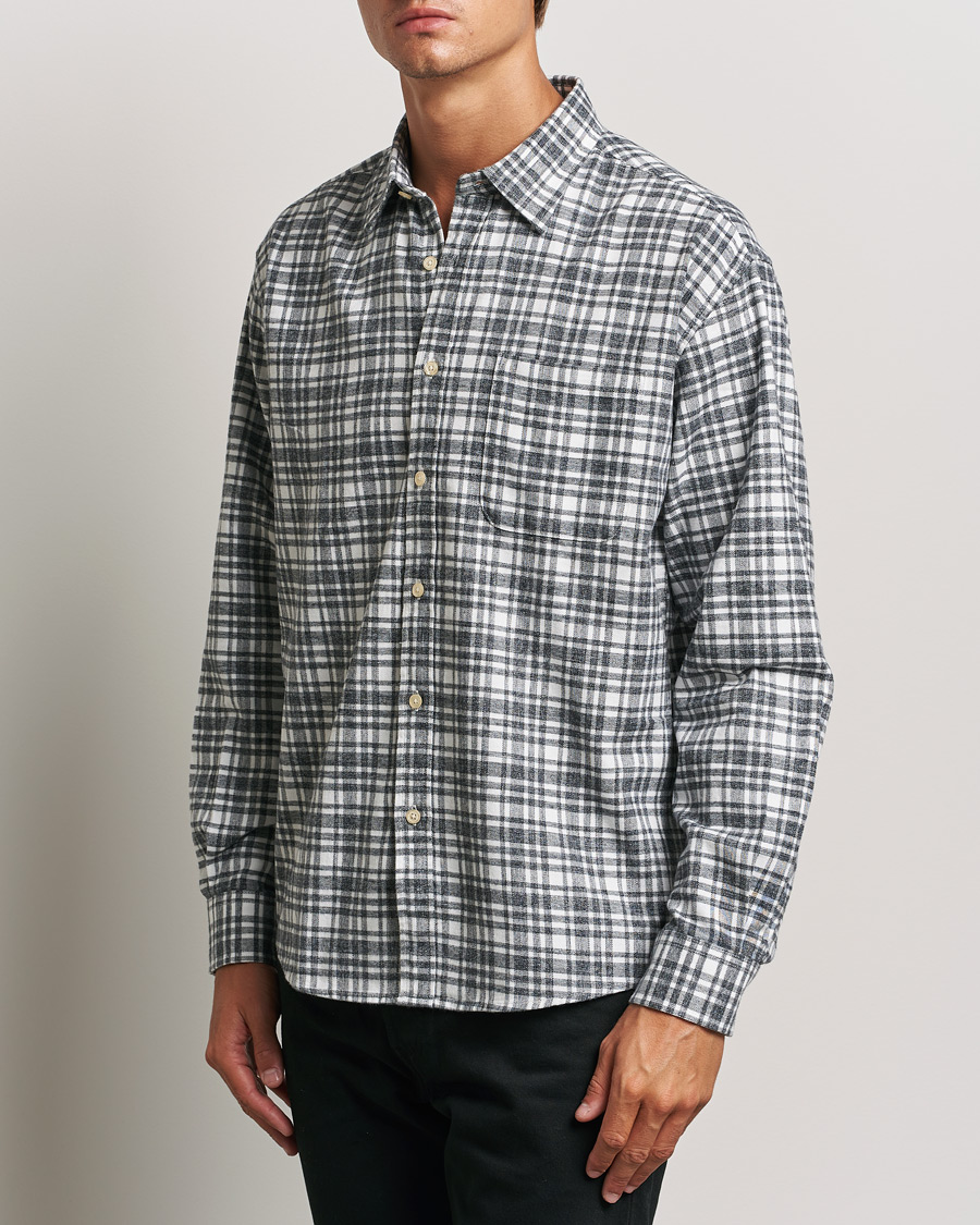 Men |  | NN07 | Deon Flannel Shirt Grey/White