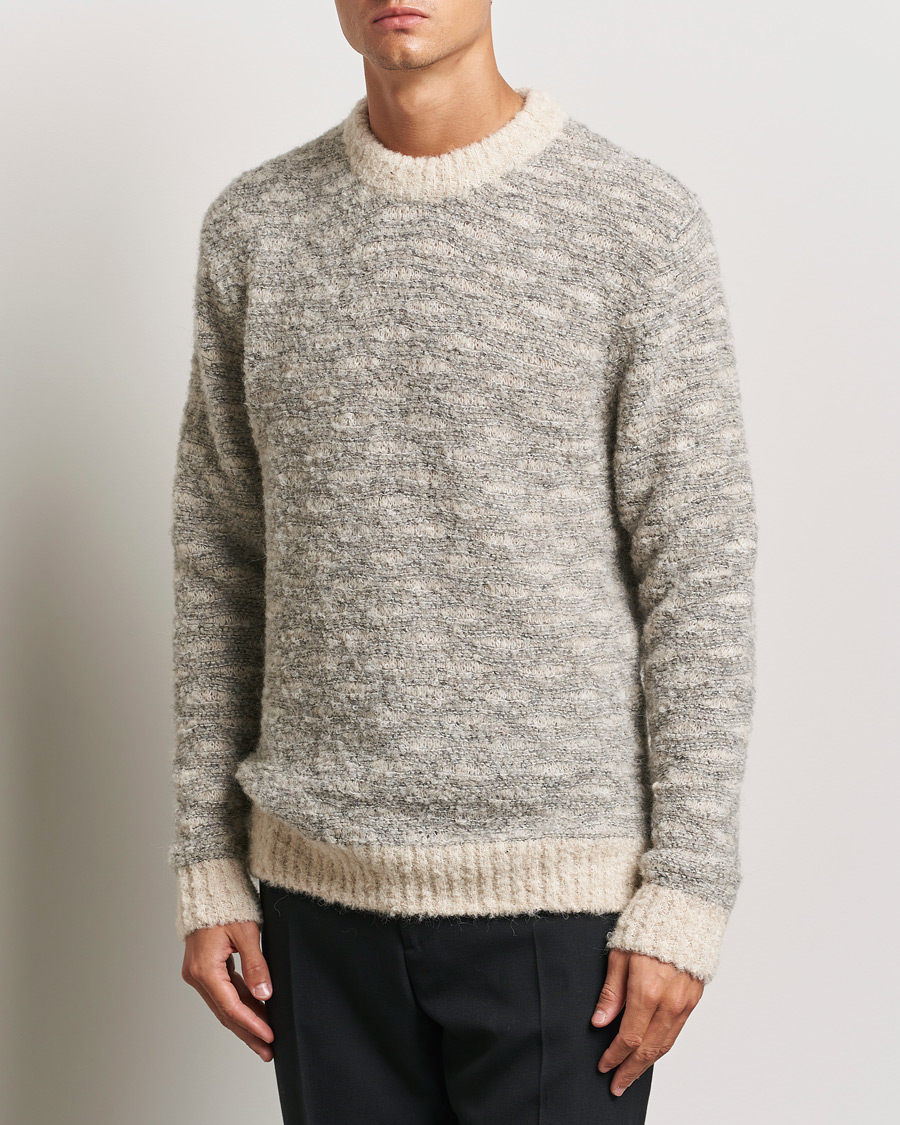 Men |  | NN07 | Zackharias Knitted Crew Neck Grey Melange