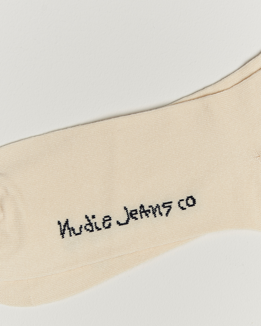 Men | Underwear & Socks | Nudie Jeans | Amundsson Tennis Socks Off White/Navy