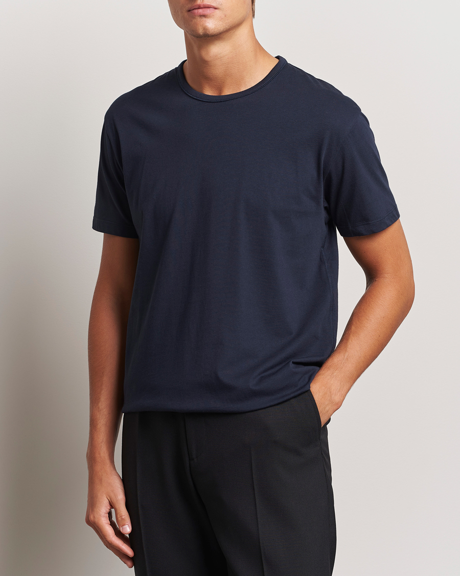 Men |  | Paul Smith | Artist Rib Crew Neck T-Shirt Navy