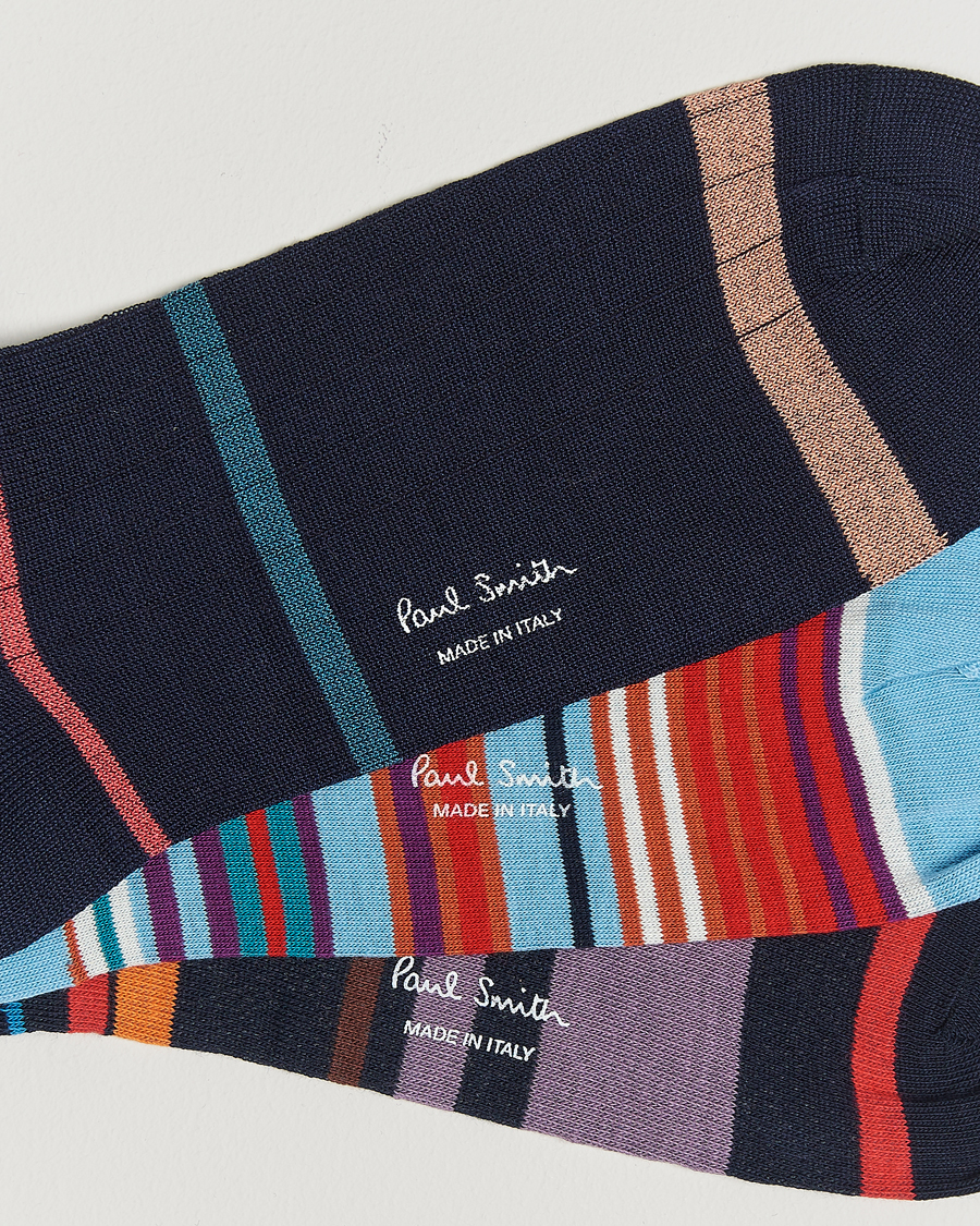 Men |  | Paul Smith | 3-Pack Striped Socks Multi