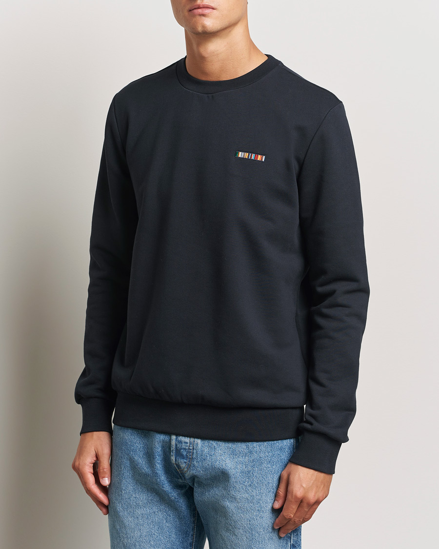 Men |  | Paul Smith | Embroidery Crew Neck Sweatshirt Navy