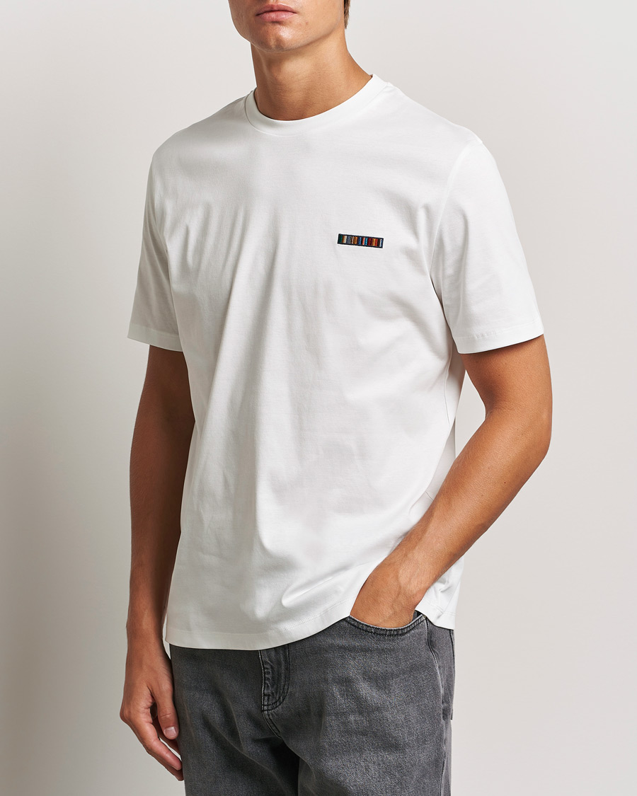 Men |  | Paul Smith | Embroidery Crew Neck T-Shirt White