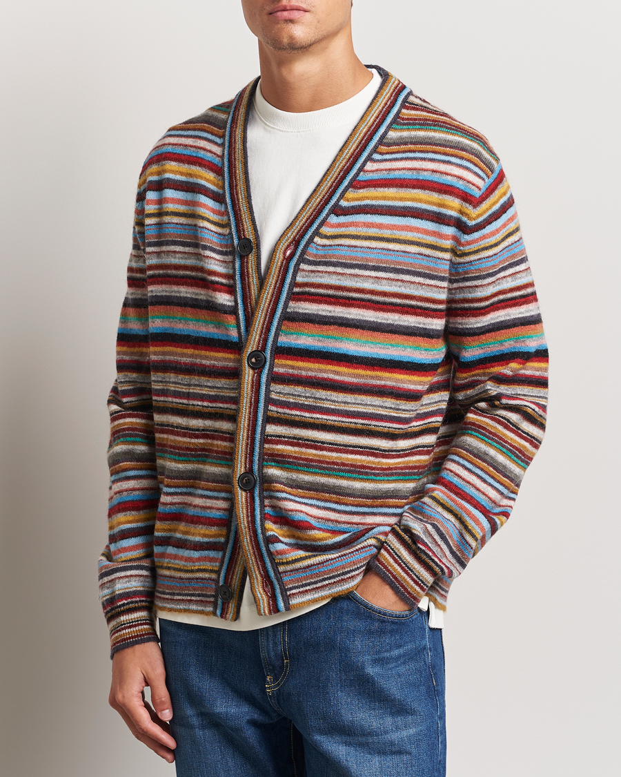 Men |  | Paul Smith | Striped Wool Cardigan Multi