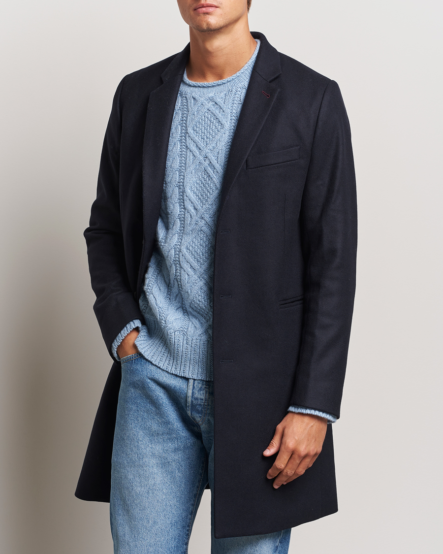 Men | Spring Jackets | PS Paul Smith | Wool Coat Navy