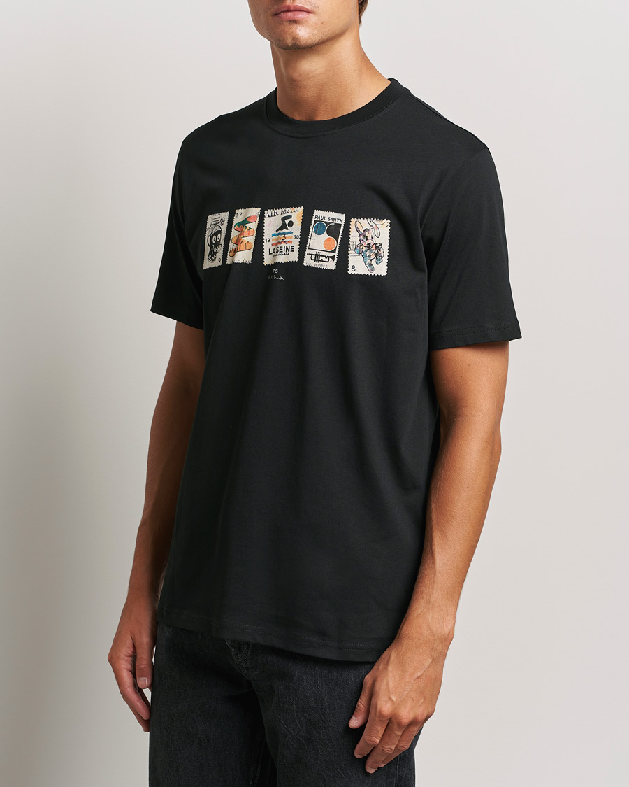 Men |  | PS Paul Smith | Stamps Crew Neck T-Shirt Black