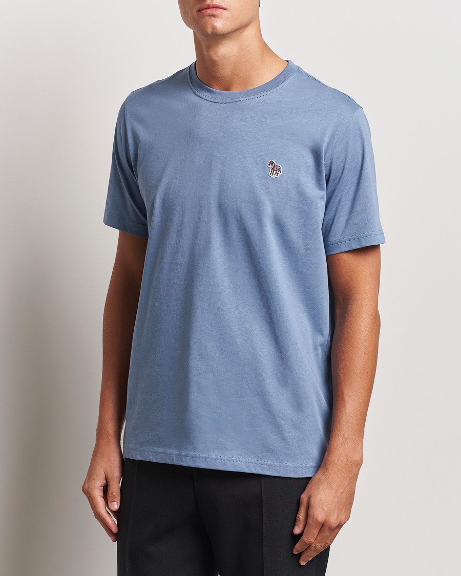 Men |  | PS Paul Smith | Organic Cotton Zebra T-Shirt Blue