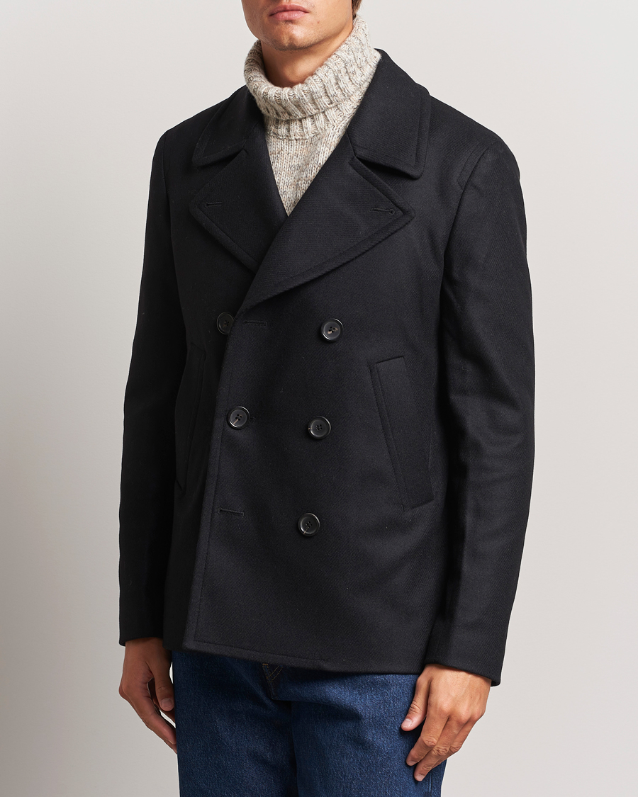 Men | Contemporary jackets | PS Paul Smith | Wool Peacoat Black