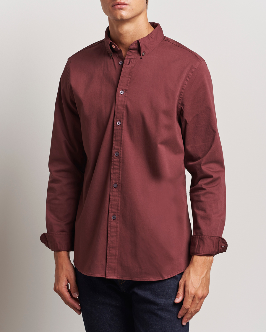 Men | Casual Shirts | PS Paul Smith | Regular Fit Cotton Shirt Dark Red