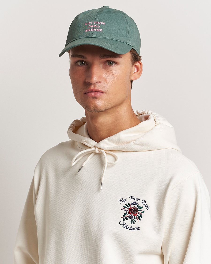 Men | Drôle de Monsieur | Drôle de Monsieur | Slogan Baseball Cap Water Green