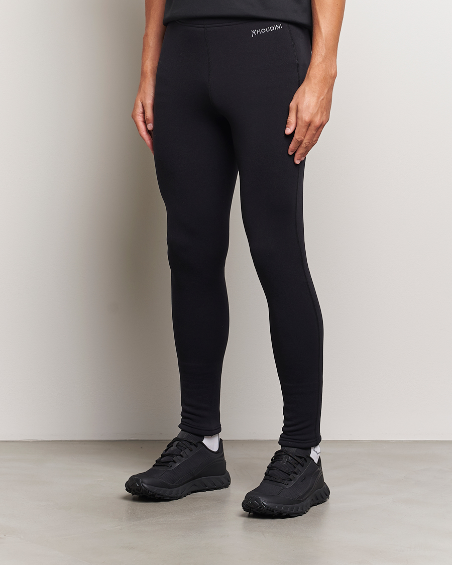 Men | Functional Trousers | Houdini | Long Power Tights True Black